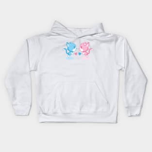 Cats falling in loveю Kids Hoodie